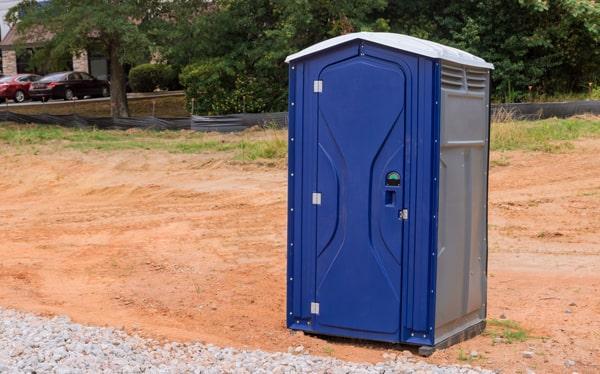 short-term portable toilets should be serviced frequently, normally once a week