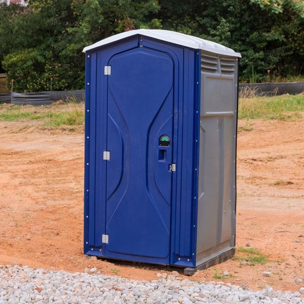 short-term portable toilets should be serviced regularly, generally once a week